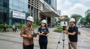 Tim KJPP Kampianus dan Rekan melakukan survei lapangan aset properti
