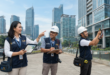 Tim penilai profesional KJPP Kampianus dan Rekan sedang melakukan survei lapangan untuk penilaian aset perusahaan berskala besar